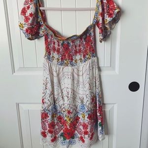 Flying tomato off the shoulder dress